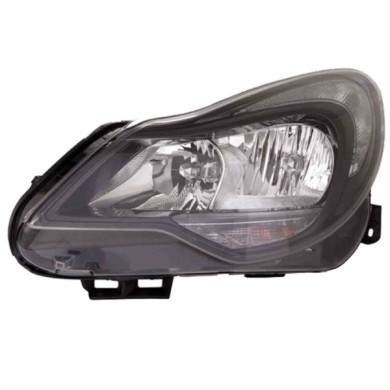 SX_SCRITTA_LOGO.jpg Proiettore Opel Corsa D Van 2011/2014 Sinistro Elettrico Con Motore Nero H1 H7 Py24W W21/5W T. V