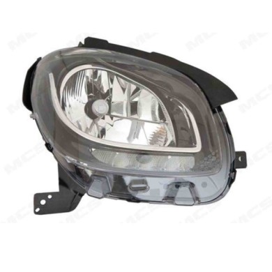 DX_SCRITTA_LOGO.jpg Proiettore Smart (Mcc) Fortwo Cabriolet Dal 2015 Destro Con Luce Diurna Elettrico Led H4 Tipo V