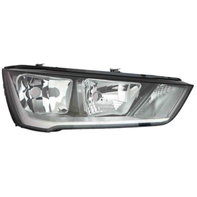DX_SCRITTA_LOGO.jpg Proiettore Audi A1 Sportback 2014/2018 Destro Elettrico Con Motore H7 H15 Hy21W T. Z