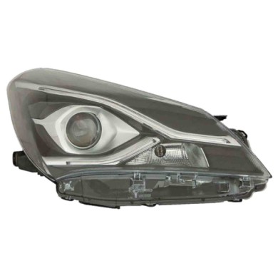 DX_SCRITTA_LOGO.jpg Proiettore Toyota Yaris Furgonato 2017/2020 Destro Elettrico Led 5 Porte Hir2 Wy21W T. K