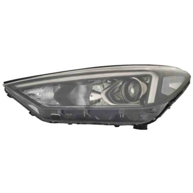 SX_SCRITTA_LOGO.jpg Proiettore Hyundai Tucson Dal 2020 Sinistro Elettrico Con Motore Led H7 Hb3 Py21W T. Hm