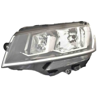 SX_SCRITTA_LOGO.jpg Proiettore Volkswagen Transporter Vi Furgonato Dal 2020 Sinistro Elettrico Con Motore H7 H15 Wy21W Tipo F