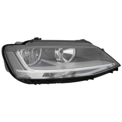 DX_SCRITTA_LOGO.jpg Proiettore Volkswagen Jetta Iv 2014/2018 Destro Elettrico Con Motore Led H7 +H7 Py21W T. He