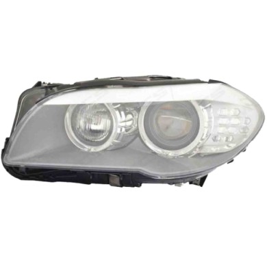 SX_SCRITTA_LOGO.jpg Proiettore Bmw 5 Touring 2013/2016 Sinistro Elettrico Con Motore Led H7 D1S Tipo He