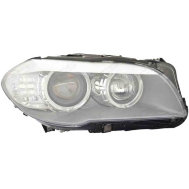 DX_SCRITTA_LOGO.jpg Proiettore Bmw 5 Touring 2013/2016 Destro Elettrico Con Motore Led H7 D1S Tipo He