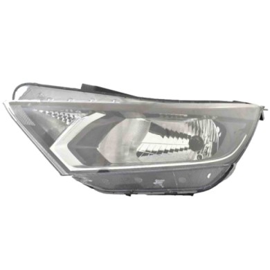 SX_SCRITTA_LOGO.jpg Proiettore Hyundai I20 Dal 2020 Sinistro Elettrico Con Motore Led Py21W W5W Tipo A