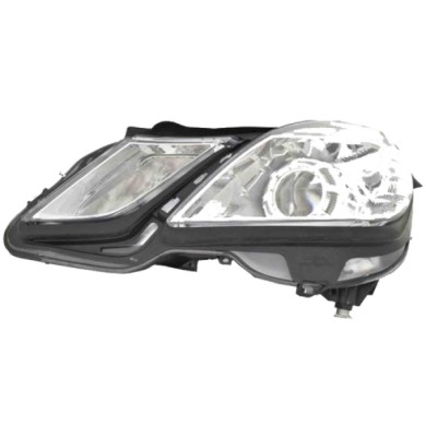 SX_SCRITTA_LOGO.jpg Proiettore Mercedes-Benz Classe E 2009/2016 Sinistro Elettrico Con Motore H7 +H7 Py21W W5W Tipo He