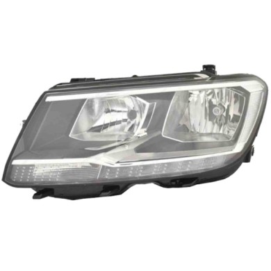 SX_SCRITTA_LOGO.jpg Proiettore Volkswagen Tiguan Allspace 2016/2022 Sinistro Elettrico Con Motore H7 Py21W T. A