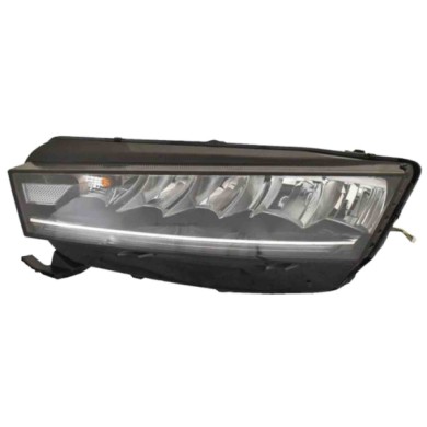 SX_SCRITTA_LOGO.jpg Proiettore Volkswagen Golf V Variant 2003/2006 Sinistro Vetro Del Fanale