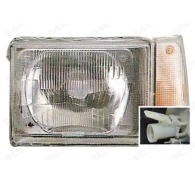 SX_SCRITTA_LOGO.jpg Proiettore Fiat Panda 1986/2004 Sinistro Lampada Asimmetrica H4