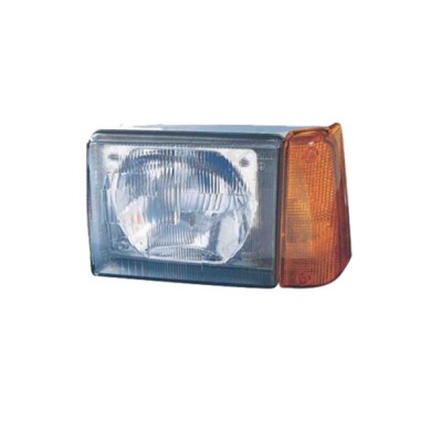 SX_SCRITTA_LOGO.jpg Proiettore Fiat Panda 1986/1993 Sinistro Elettrico Lampada Asimmetrica