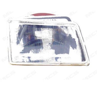 DX_SCRITTA_LOGO.jpg Proiettore Peugeot 309 Cassone/Coda Spiovente 1985/1993 Destro Manuale H4 W5W