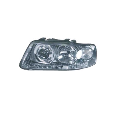 SX_SCRITTA_LOGO.jpg Proiettore Audi A3 2000/2003 Sinistro Elettrico H1 H7 Py21W W5W