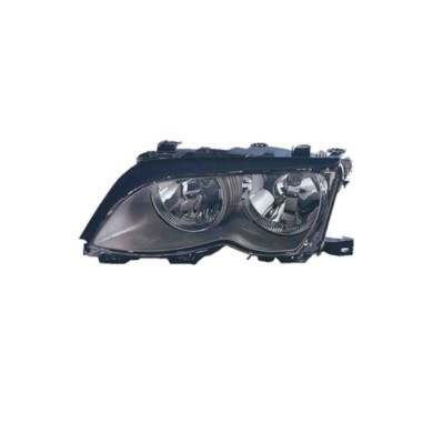 SX_SCRITTA_LOGO.jpg Proiettore Bmw 3 Touring 2001/2005 Sinistro Elettrico Con Motore Nero H7 +H7 W5W