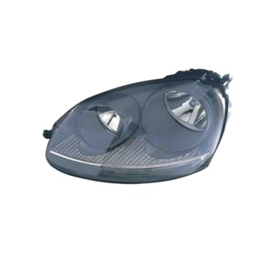 DX_SCRITTA_LOGO.jpg Proiettore Volkswagen Golf V Variant 2003/2006 Destro Manuale Ed Elettrico Con Motore Grigio H7 +H7 Py21W W5