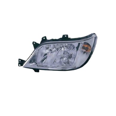 DX_SCRITTA_LOGO.jpg Proiettore Mercedes-Benz Sprinter 2-T Furgonato 2002/2006 Destro Fendinebbia Elettrico Senza Motore H3 H7 +H