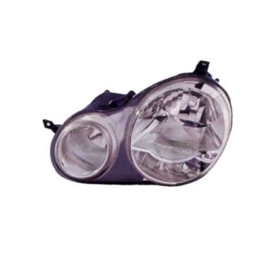 SX_SCRITTA_LOGO.jpg Proiettore Volkswagen Polo Tre Volumi 2001/2005 Sinistro Elettrico Con Motore H1 H7 Py21W W5W T. V