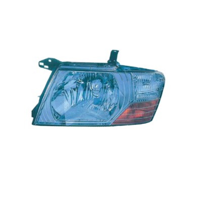 DX_SCRITTA_LOGO.jpg Proiettore Mitsubishi Pajero Iii Canvas Top 2003/2006 Destro Manuale Ed Elettrico Cromato H4 W5W W21W