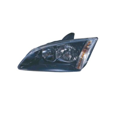 SX_SCRITTA_LOGO.jpg Proiettore Ford Focus Ii Cabriolet 2004/2008 Sinistro Elettrico Con Motore Nero H1 H7 Py21W W5W