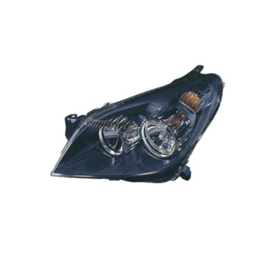 DX_SCRITTA_LOGO.jpg Proiettore Opel Astra H Twintop 2004/2009 Destro Elettrico Con Motore Nero H1 H7 H21W W5W