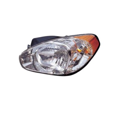 SX_SCRITTA_LOGO.jpg Proiettore Hyundai Accent Iii Tre Volumi 2005/2010 Sinistro Elettrico H4 Py21W W5W