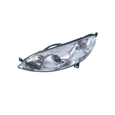 SX_SCRITTA_LOGO.jpg Proiettore Peugeot 407 Sw Cassone/Furgonato/Promiscuo 2004/2008 Sinistro Elettrico Con Motore H1 H7 Py21W W5