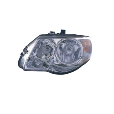 DX_SCRITTA_LOGO.jpg Proiettore Chrysler Voyager Iv 2004/2008 Destro Elettrico Con Motore H7 H9 Py21W W5W