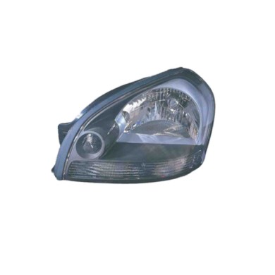 DX_SCRITTA_LOGO.jpg Proiettore Hyundai Tucson 2004/2010 Destro Elettrico Nero H4 Py21Wx2 W5W