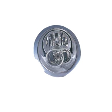 SX_SCRITTA_LOGO.jpg Proiettore Mini Mini Cabriolet 2004/2006 Sinistro Elettrico Con Motore H7 +H7
