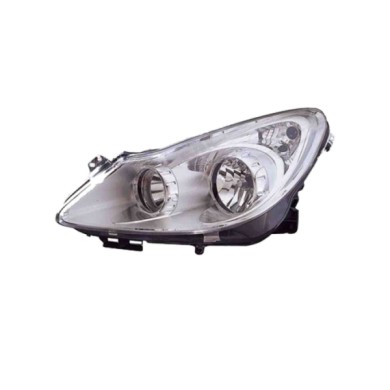 DX_SCRITTA_LOGO.jpg Proiettore Opel Corsa D Van 2006/2010 Destro Elettrico Cromato H1 H7 Py21W W5W