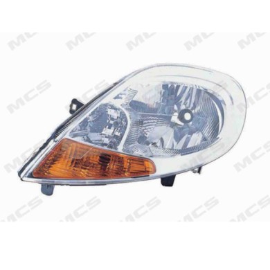 SX_SCRITTA_LOGO.jpg Proiettore Opel Vivaro A Combi 2006/2007 Sinistro Elettrico Arancio H4 P21W W5W