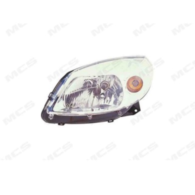 DX_SCRITTA_LOGO.jpg Proiettore Renault Sandero/Stepway I 2008/2012 Destro Manuale Ed Elettrico Cromato H4 Py21W W5W