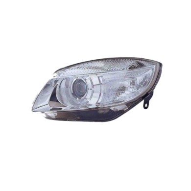 SX_SCRITTA_LOGO.jpg Proiettore Skoda Roomster Praktik 2006/2010 Sinistro Elettrico Con Motore H7 Py21W W5W