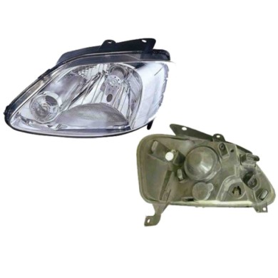 SX_SCRITTA_LOGO.jpg Proiettore Volkswagen Fox 2003/2008 Sinistro Elettrico H4 Py21W W5W T. V