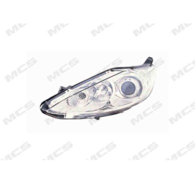 DX_SCRITTA_LOGO.jpg Proiettore Ford Fiesta Vi Van 2008/2012 Destro Elettrico Con Motore Cromato H1 H7 Py21W W5W