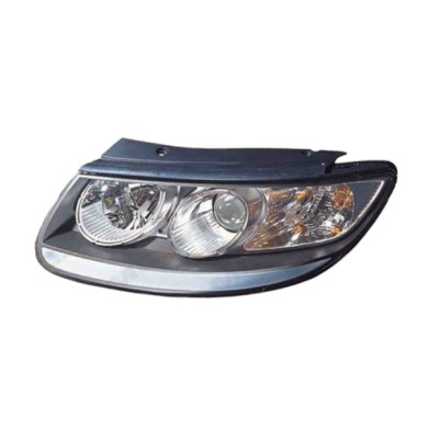 DX_SCRITTA_LOGO.jpg Proiettore Hyundai Santa Fé Ii Cassone/Suv 2009/2012 Destro Manuale Ed Elettrico Nero H7 +H7 Py21W H6W