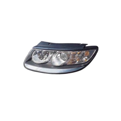 SX_SCRITTA_LOGO.jpg Proiettore Hyundai Santa Fé Ii Cassone/Suv 2009/2012 Sinistro Manuale Ed Elettrico Nero H7 +H7 Py21W H6W