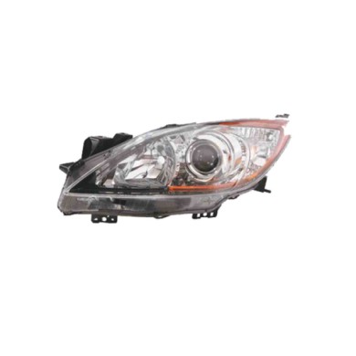 SX_SCRITTA_LOGO.jpg Proiettore Mazda 3 Tre Volumi 2008/2012 Sinistro Manuale Ed Elettrico H11 Hb3 W5W Wy21W