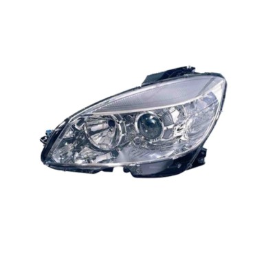 SX_SCRITTA_LOGO.jpg Proiettore Mercedes-Benz Classe C T-Model 2007/2011 Sinistro Elettrico Con Motore H7 +H7 W5Wx2 Py21W