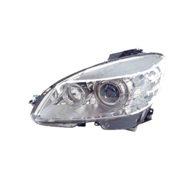 DX_SCRITTA_LOGO.jpg Proiettore Mercedes-Benz Classe C T-Model 2007/2011 Destro Elettrico Con Motore H7 D1S W5Wx2 Py21W