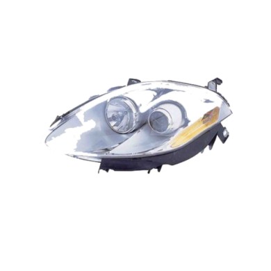 SX_SCRITTA_LOGO.jpg Proiettore Fiat Bravo Ii 2006/2010 Sinistro Elettrico Con Motore H1 +H1 Py24W W5W
