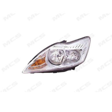 DX_SCRITTA_LOGO.jpg Proiettore Ford Focus Ii Cabriolet 2008/2010 Destro Elettrico Con Motore Cromato H1 H7 Py21W W5W