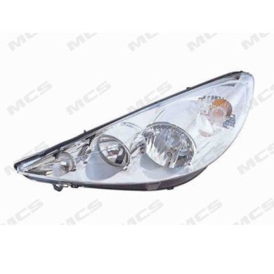 DX_SCRITTA_LOGO.jpg Proiettore Peugeot 206+ 2009/2013 Destro Elettrico Con Motore H1 H7 Py21W W5W