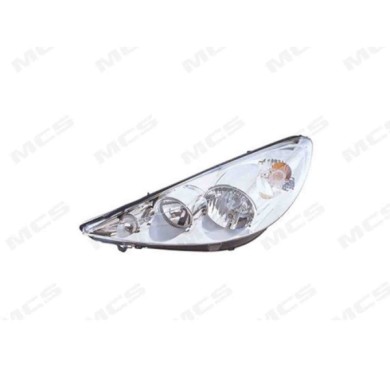 SX_SCRITTA_LOGO.jpg Proiettore Peugeot 206+ 2009/2013 Sinistro Elettrico Con Motore H1 H7 Py21W W5W
