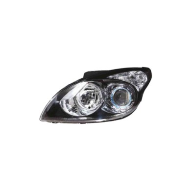 DX_SCRITTA_LOGO.jpg Proiettore Hyundai I30 Station Wagon 2007/2011 Destro Elettrico Nero H1 H7 Py21W W5W