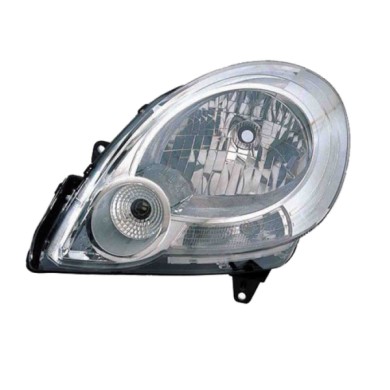 SX_SCRITTA_LOGO.jpg Proiettore Renault Kangoo/Grand Kangoo 2008/2012 Sinistro Con Luce Diurna Elettrico Con Motore H4 Py21W P21/