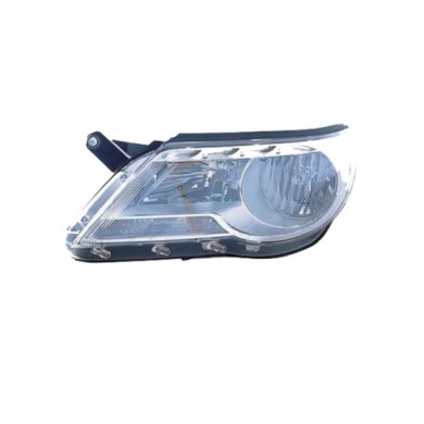 DX_SCRITTA_LOGO.jpg Proiettore Volkswagen Tiguan 2007/2011 Destro Elettrico Con Motore H7 +H7 Py21W W5W T. He