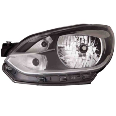 DX_SCRITTA_LOGO.jpg Proiettore Volkswagen Up 2011/2023 Destro Elettrico H4 Py21W W21/5W