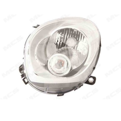 DX_SCRITTA_LOGO.jpg Proiettore Mini Mini Countryman 2010/2016 Destro Elettrico Con Motore Bianco H4 Py21W
