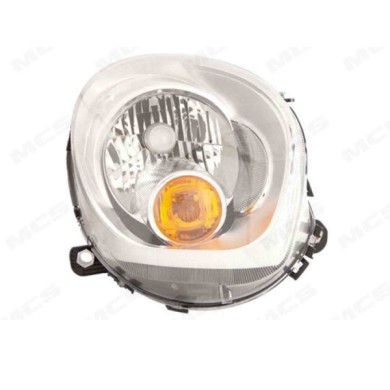 DX_SCRITTA_LOGO.jpg Proiettore Mini Mini Countryman 2010/2016 Destro Elettrico Con Motore Arancio H4 P21W